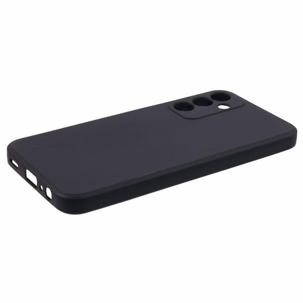 Mikrofiberforet blødt gummi Samsung Galaxy A15 cover - Sølv/Grå