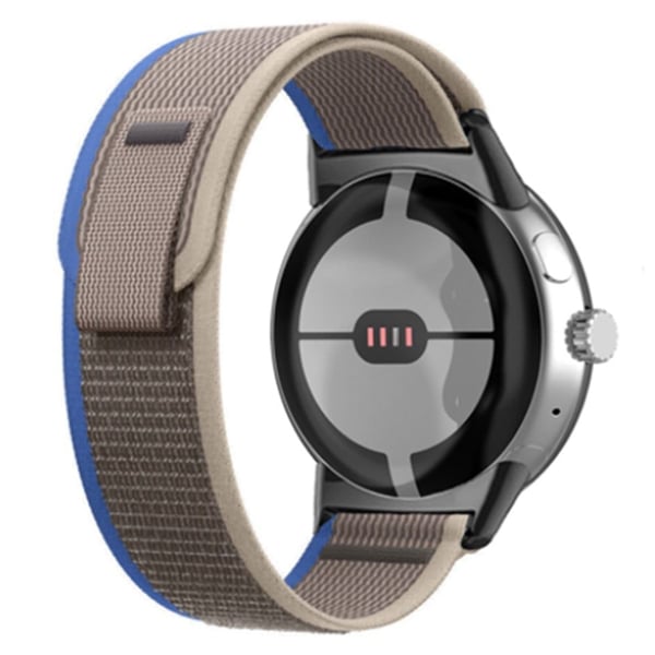 Google Pixel Watch / Watch 2 Nylon-kellonauha Säädettävä pikavapautusranneke - Sininen