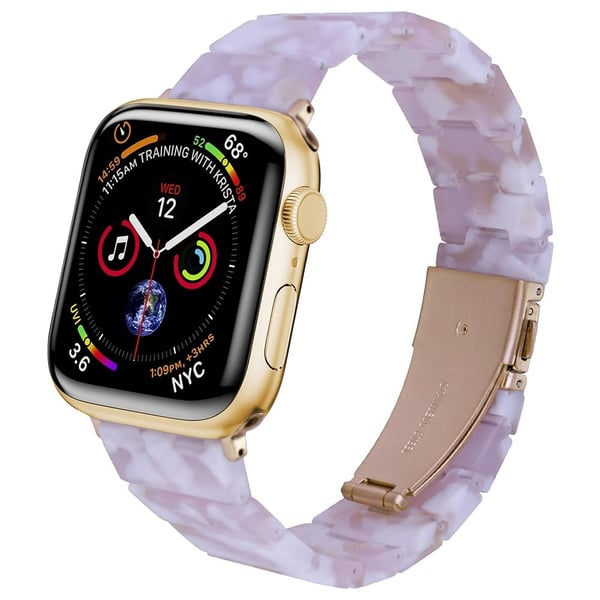 Armbånd Apple Watch Series 41mm / 40mm / 38mm harpiksarmbånd - Rosa Miks