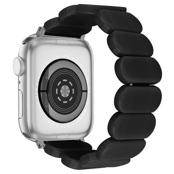 Armbånd Apple Watch Ultra 2 Ultra 49mm / 45mm / 44mm / 42mm Elastisk harpiksrem - Svart