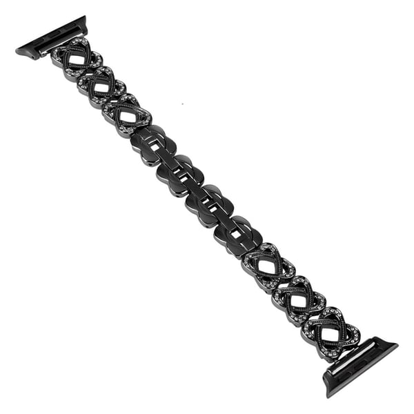 Apple Watch Series 41mm / 40mm / 38mm Klokkearmbånd Dressy metallarmbånd - Svart