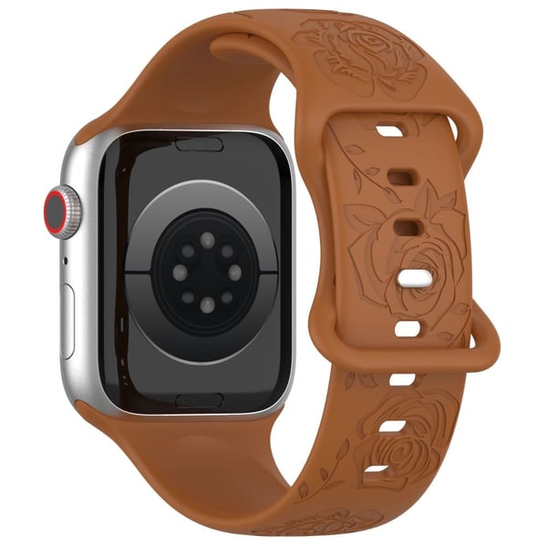 Apple Watch 49mm / 45mm / 44mm / 42mm Silikonarmbånd - Kaffe
