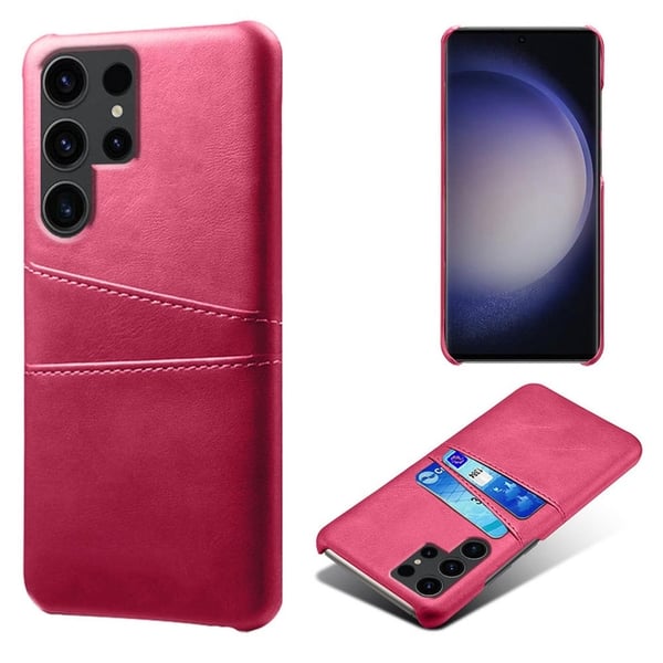 Dual Card Samsung Galaxy S24 Ultra deksel - Rosa Dual Card Samsung Galaxy S24 Ultra deksel - Rosa