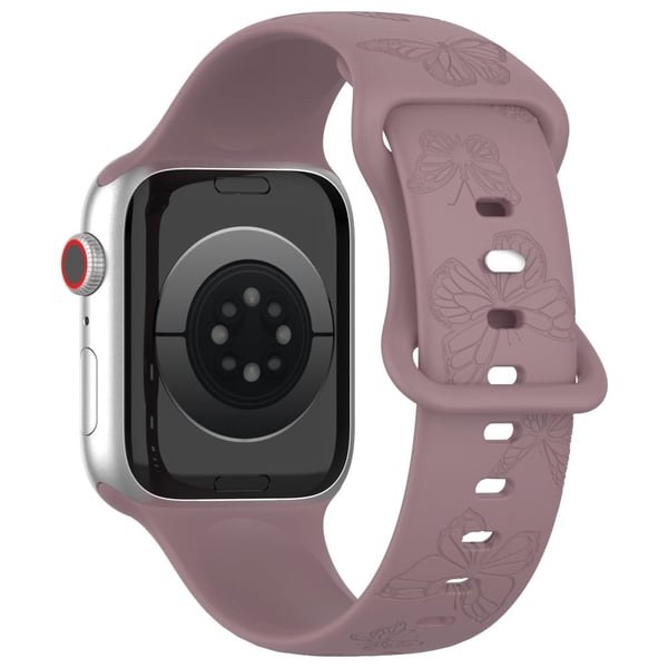 Apple Watch 49mm / 45mm / 44mm / 42mm Silikonarmbånd - Røyklilla
