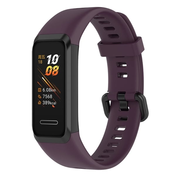 Huawei Watch Band 4 (ADS-B29) hihnan korvaava säädettävä silikoninen kellonauha - Ruusupuu