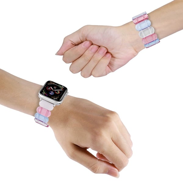 Armbånd Apple Watch Ultra 2 Ultra 49mm / 45mm / 44mm / 42mm Elastisk harpiksrem - Flerfarget