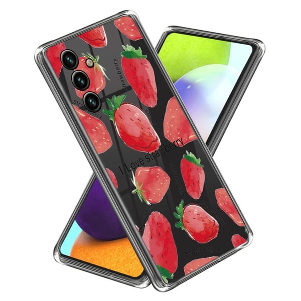 Deco Samsung Galaxy A15 deksel - Jordbær