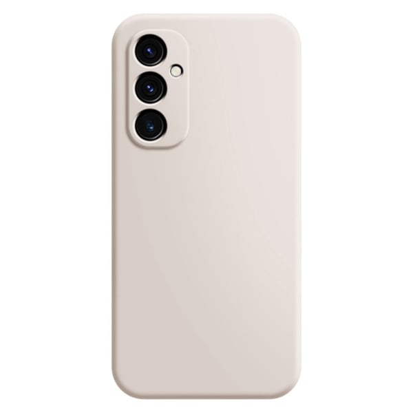 Mikrofiberforet blødt gummi Oppo A15 cover - Beige