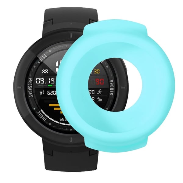 Huami Amazfit Verge / Verge Lite silikoni puskuri runko ontto suojus - Taivaansininen