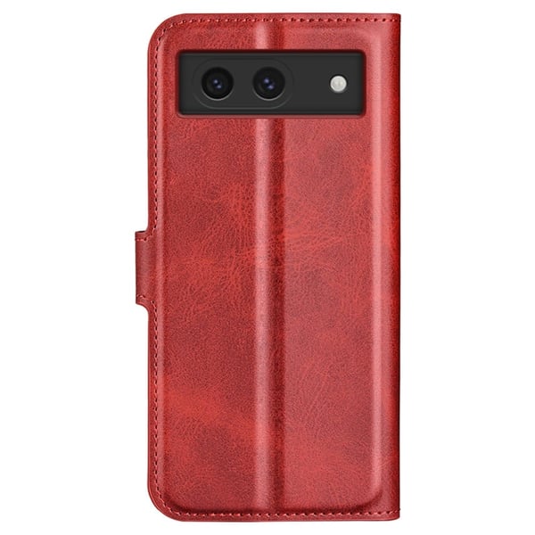 Google Pixel 8A læderetui med pung - Rød