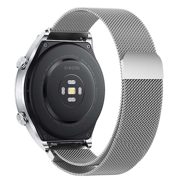 KALEBOL KLB-ML-001 Samsung Galaxy Watch3 45 mm / Huawei Watch Ultimate Milanese-klokkerem 22 mm magnetisk metallklokkearmbånd - Sølv KALEBOL KLB-ML-001 Samsung Galaxy Watch3 45 mm / Huawei Watch Ultimate Milanese-klokkerem 22 mm magnetisk metallklokkearmbånd - Sølv