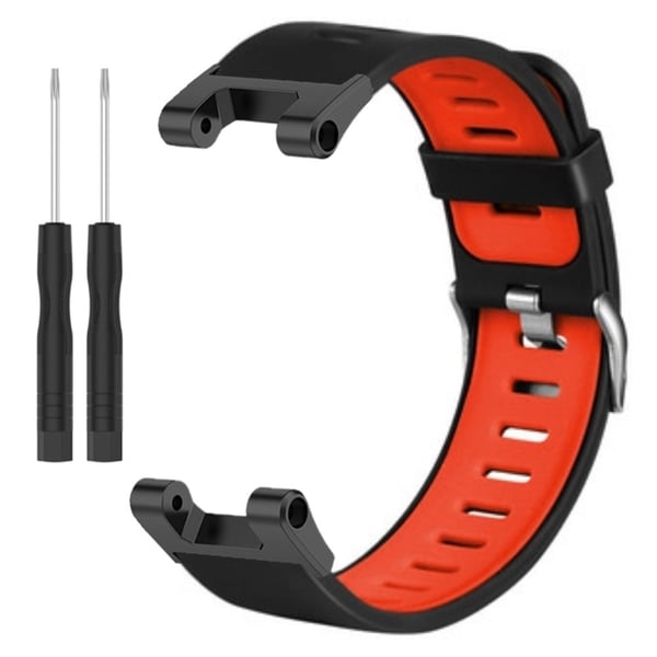 Huami Amazfit T-Rex / T-Rex Pro silikonerem i to farver - Sort + Rød