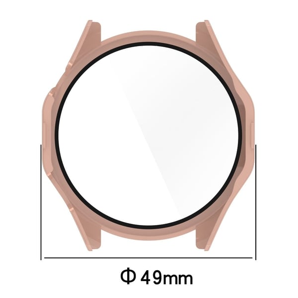 Honor Watch 4 Pro Watch Case Fullt dekkende beskyttelsesdeksel med skjermfilm i herdet glass - Rosa