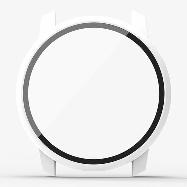 Coros Pace 3 Watch Case All-Round Cover karkaistulla lasisuojalla - Valkoinen