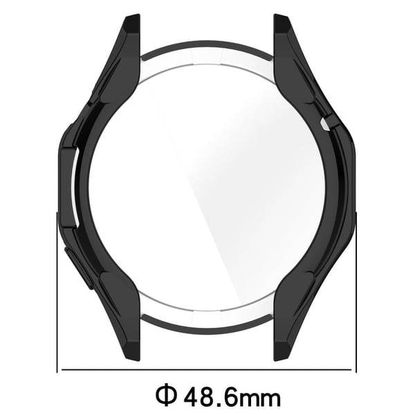 Huawei Watch GT 4 46 mm beskyttelsesdeksel med full dekning Galvanisering av fleksibelt etui - Svart