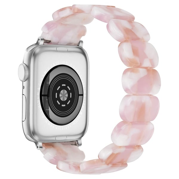 Urrem Apple Watch Series 41 mm / 40 mm / 38 mm elastisk rem - Pink Mix
