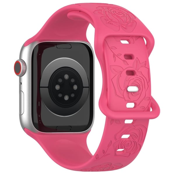 Apple Watch Series 41mm / 40mm / 38mm Silikonklokkearmbånd Erstatningsrem - Rosa