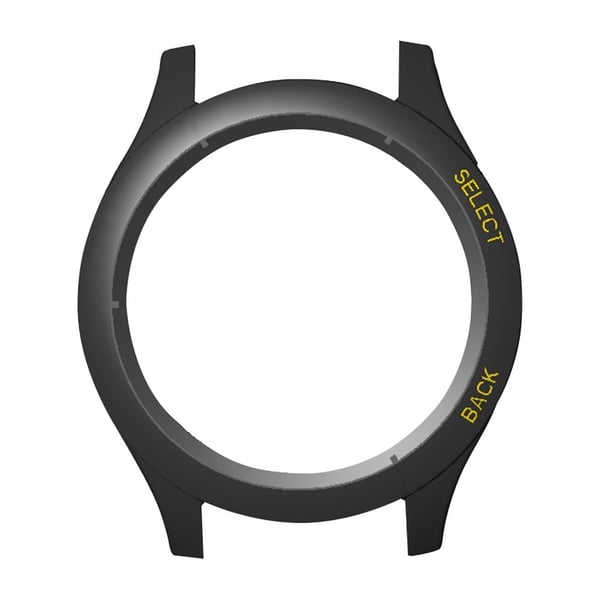 Huami Amazfit Cheetah Pro Frame Deksel Watch Protector - Svart + Gul