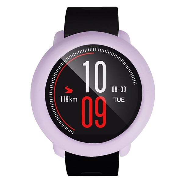 Huami Amazfit Pace silikonebeskyttelsesramme Blødt, ridsefast urcover - Lyselilla