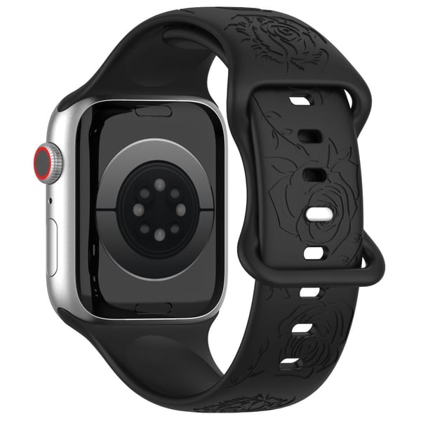 Apple Watch Series 41 mm / 40 mm / 38 mm silikonerem - Sort