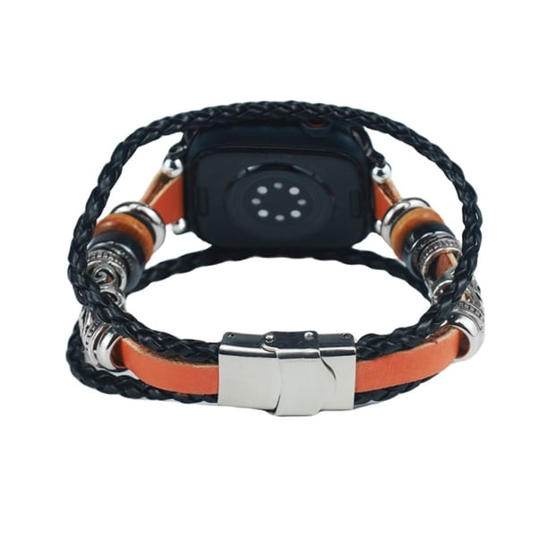Apple Watch Series 41mm / 40mm / 38mm klokkerem Retro Armbånd - Brun