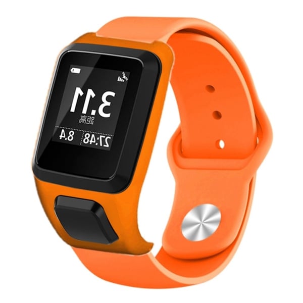 TomTom Runner 3 / Adventurer Sport Armbånd Silikonklokkerem med etui - Oransje