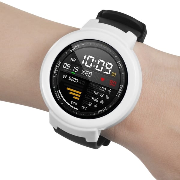 Huami Amazfit Verge / Verge Lite hård ramme beskyttende bumper-etui - Hvid