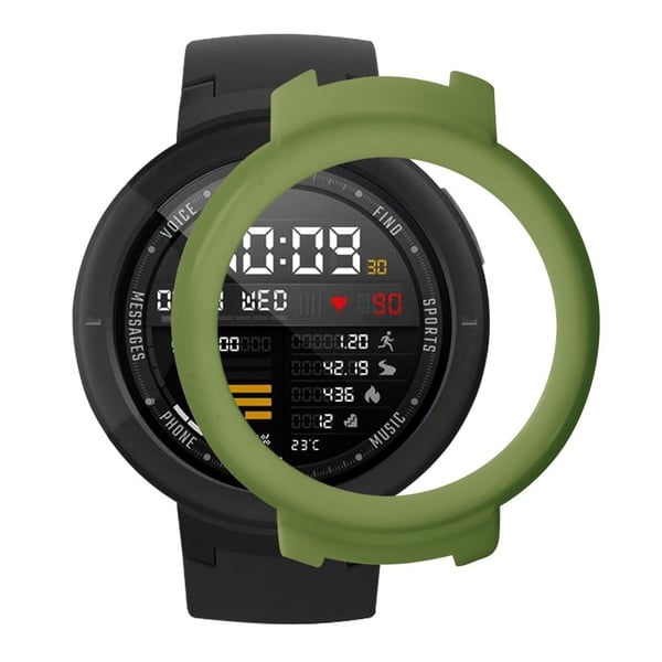 Huami Amazfit Verge / Verge Lite Hard Frame Protective Bumper Shell Case - Militærgrønn