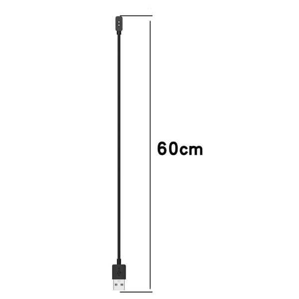 Xiaomi Smart Band 8 Active / 8 Pro / Redmi Band 2 Smartklokke lader magnetisk USB-ladekabel - 100Cm / 60Cm / Svart