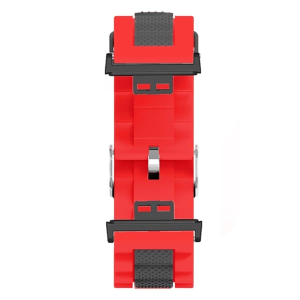 Huawei Watch Fit / Watch Fit SE Watch Band Dual Color Wave Design Fleksibel reim - Rød + Svart