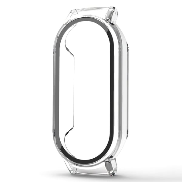 Xiaomi Smart Band 8 / Smart Band 8 NFC Hardt støtbestandig etui med skjermbeskytter i herdet glass - Gjennomsiktig
