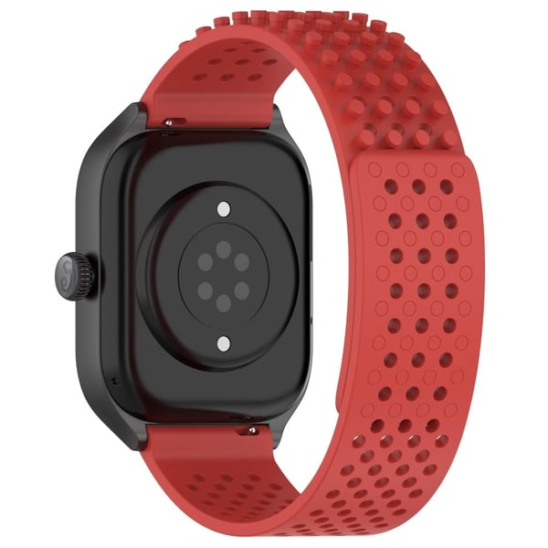 Huami Amazfit GTS 4 Mini / Samsung Gear Sport / Huawei Watch 2 Fleksibel klokkerem 20 mm pustende klokkerem - Rød