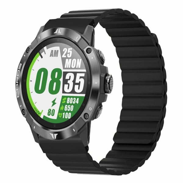Garmin 26 mm Quickfit Universal fleksibelt universalarmbånd med magnetisk urrem og støtsikker kontakt - Svart