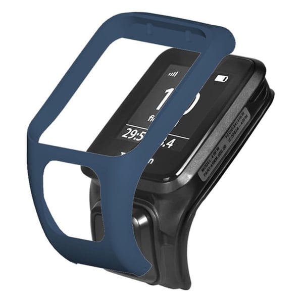 TomTom Runner 3 / Adventurer Watch støtfangerveske Hardt støtsikkert dekselramme - Midnattsblå