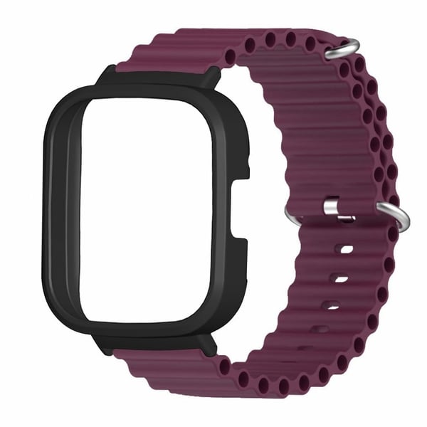 Xiaomi Redmi Watch 3 Sport Armbånd Ocean Fleksibel klokkerem med etui - Vinrød