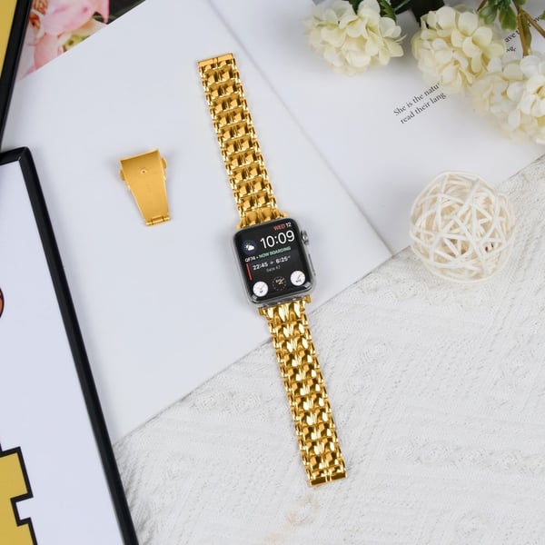 Apple Watch Series 41 mm - 40 mm - 38 mm metallarmbånd - Gull