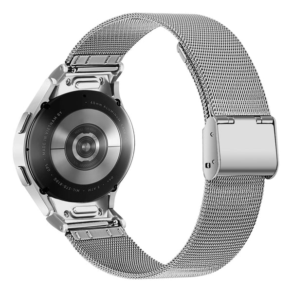 Samsung Galaxy Watch6 / Watch6 Classic Urrem Rustfrit Stål Quick Release Connector Urrem - Sølv