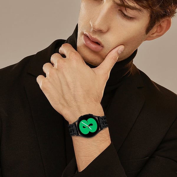 Huami Amazfit Cheetah Pro 20 mm urrem i rustfritt stål med rutenettstruktur - Svart