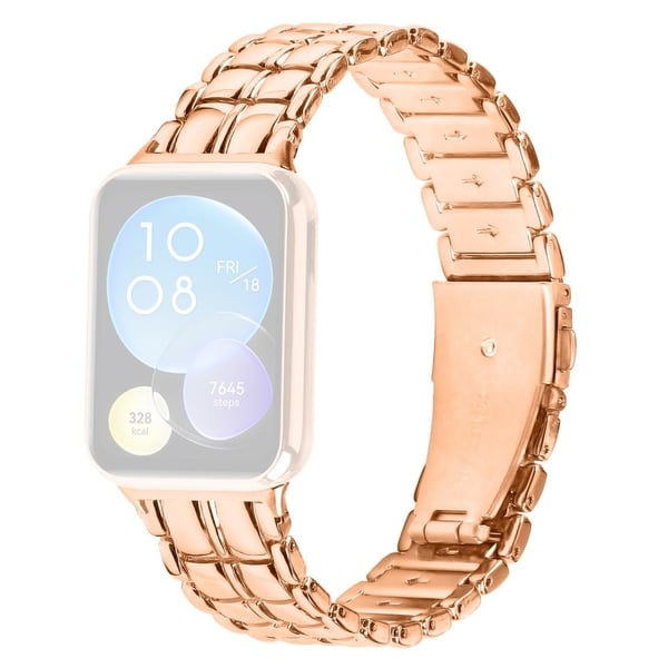 Xiaomi Smart Band 8 Pro Metall Armbånd Erstatning Smart Watch Strap - Rose Gull