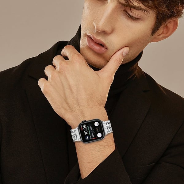 Apple Watch Series 41 mm - 40 mm - 38 mm metallarmbånd - Sølv