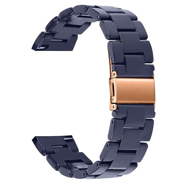 Huawei Watch 4 Pro / Watch GT 3 / 2 46 mm harpiksarmbånd 22 mm vannbestandig hurtigutløsende klokkerem - Midnattsblå