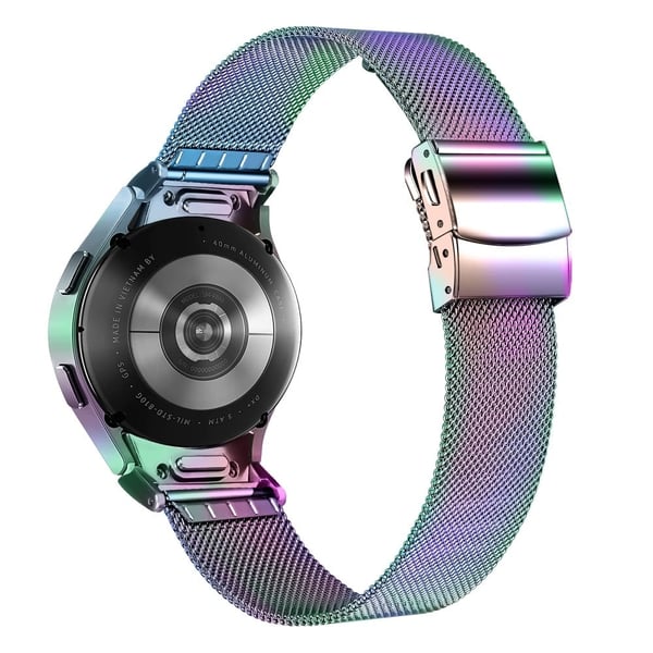 Samsung Galaxy Watch6 / Watch6 Classic rannekorun Milanese 316L ruostumattomasta teräksestä valmistettu rannekoru - Värikäs