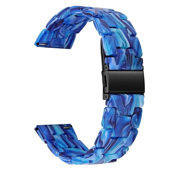 Garmin Vivoactive 4 Resin Watch Strap 22 mm vannavstøtende erstatningsarmbånd - Aurora Blå