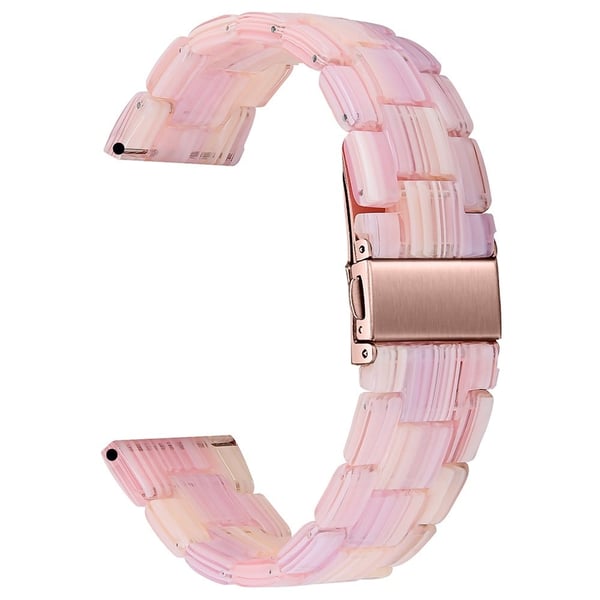 Huawei Watch 4 Pro / Watch GT 3 / 2 46 mm harpiksarmbånd 22 mm vannbestandig hurtigutløsende klokkerem - Silke Rosa