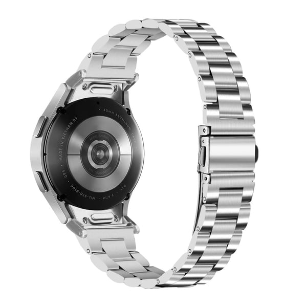 Samsung Galaxy Watch6 / Watch6 Classic Urrem Rustfrit Stål Quick Release Connector Urrem - Sølv