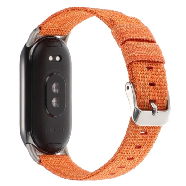 Xiaomi Smart Band 8 Nylonklokkerem Justerbar utskifting av armbåndsrem - Oransje