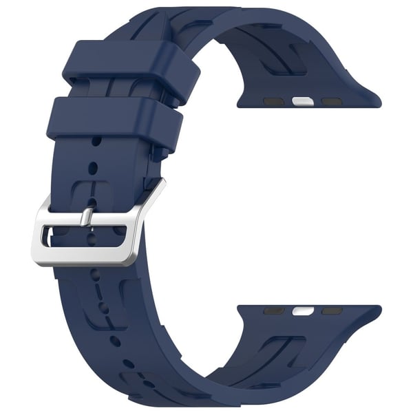 Apple Watch Series 49 mm - 45 mm - 44 mm - 42 mm universelt fleksibelt klokkerem - Midnattsblå