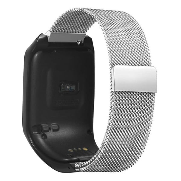 TomTom Runner 3 / 2 / Adventurer Rustfritt stål Milanese Band Magnetisk klokkerem med etui - Sølv