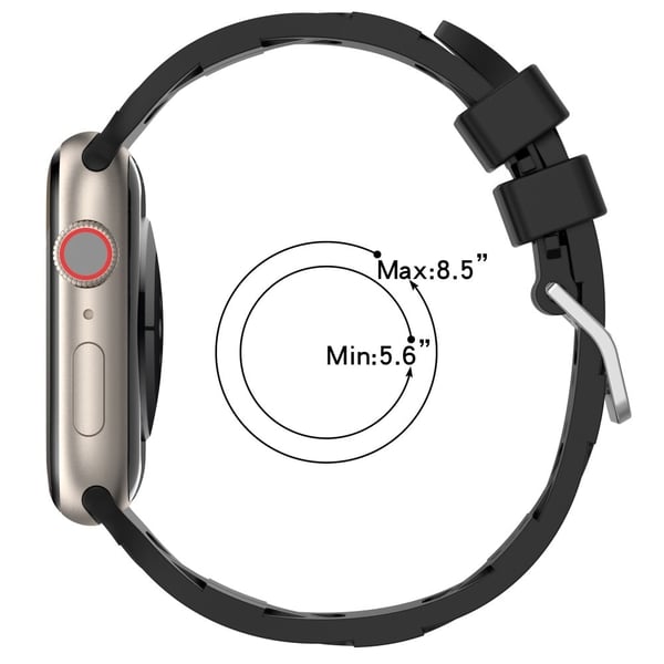 Apple Watch Series 49 mm - 45 mm - 44 mm - 42 mm universelt fleksibelt klokkerem - Vintage Rose