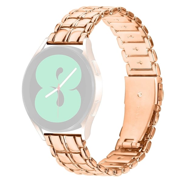 Garmin Vivomove3 / GarminMove 3 20 mm rustfritt stålarmbånd med rutenettstruktur - Rose Gull